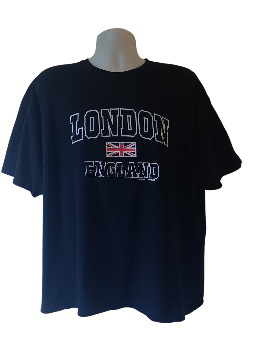 London England men's black short-sleeve graphic t-shirt size 2XL